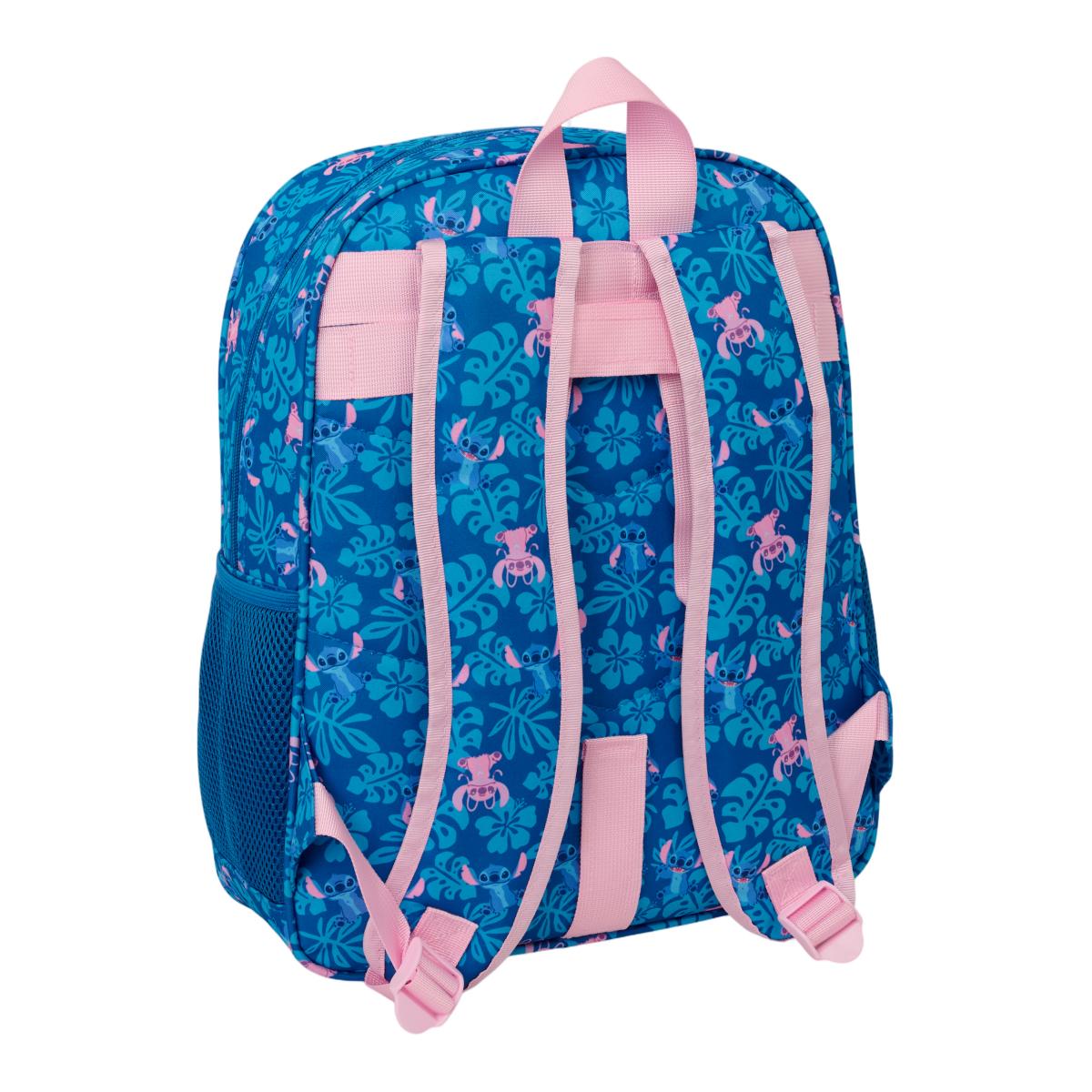 Mochila Junior Adaptável a Carro Stitch Safta - Azul Marinho Azul-marinho-2