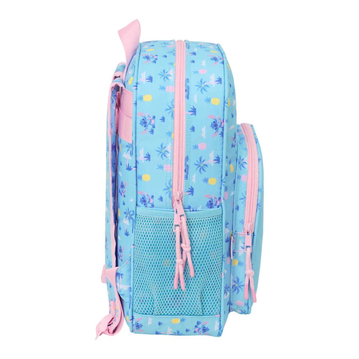 Mochila junior adaptable a carro Stitch Safta turquesa Turquesa-3