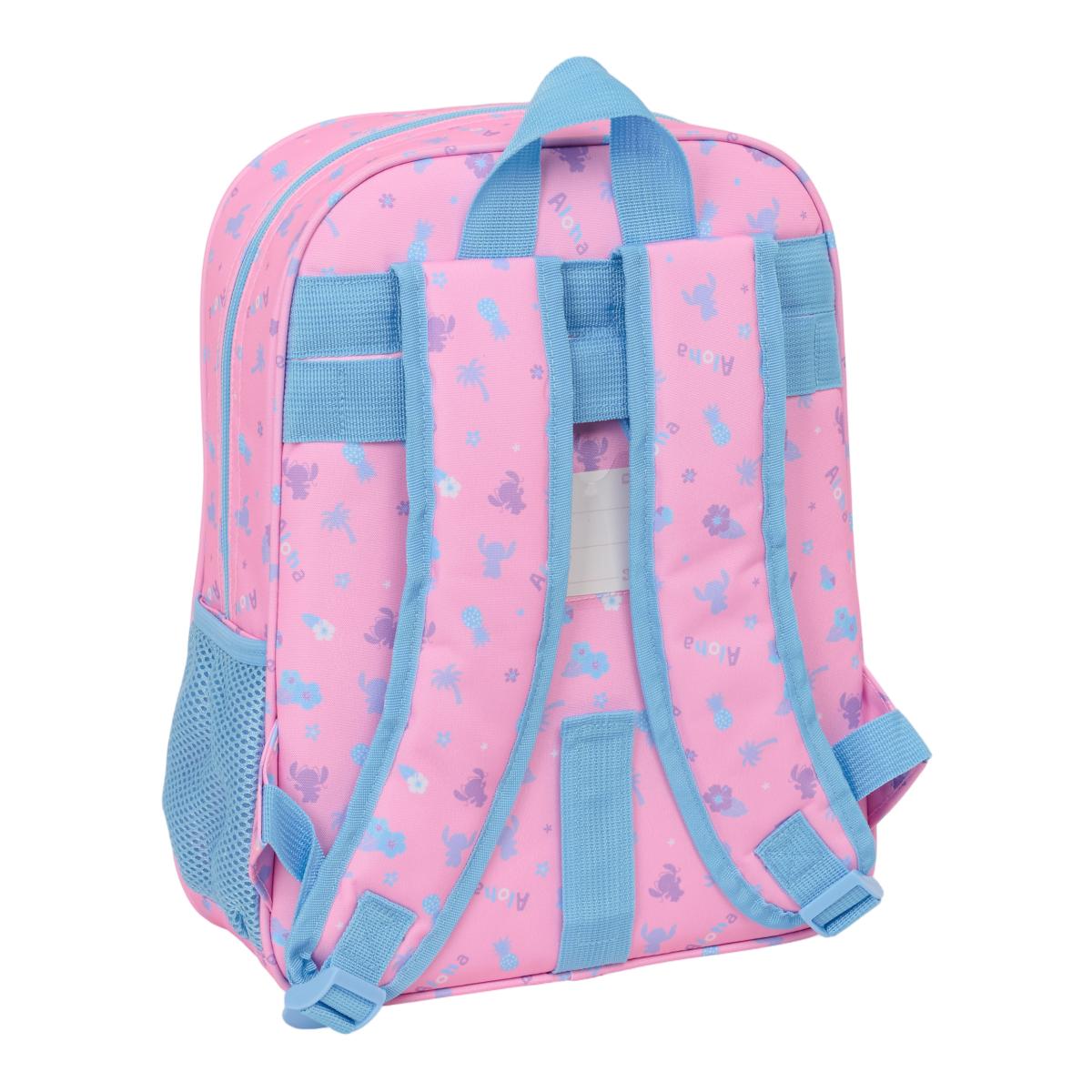 Mochila Infantil Adaptável a Carro Stitch Safta - Rosa Claro Rosa-claro-2