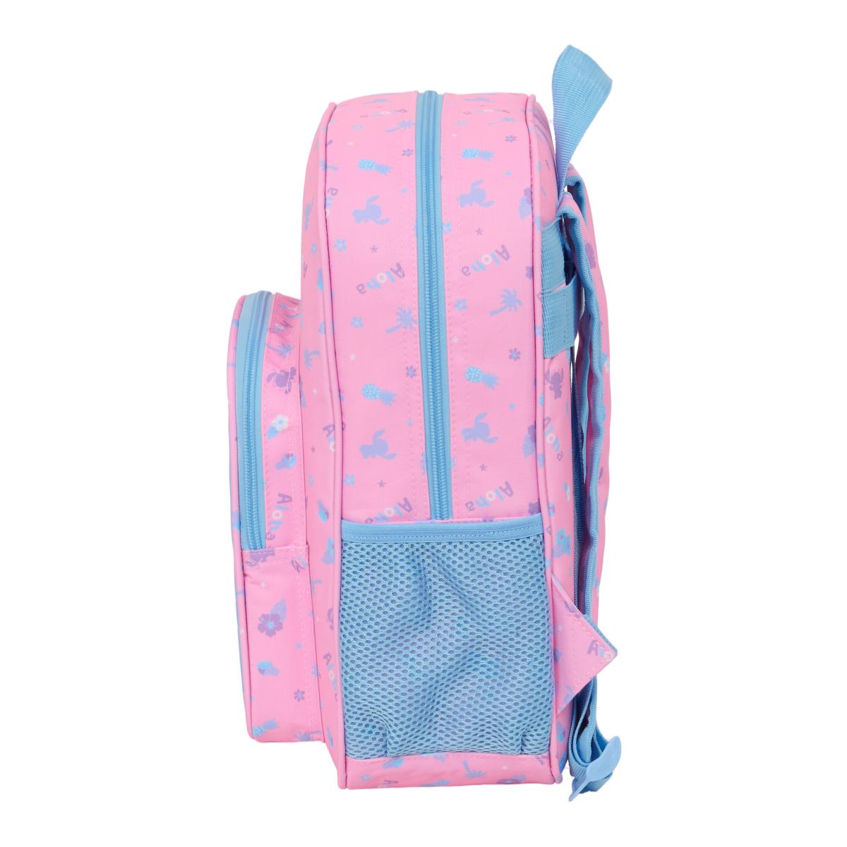 Mochila Infantil Adaptável a Carro Stitch Safta - Rosa Claro Rosa-claro-3
