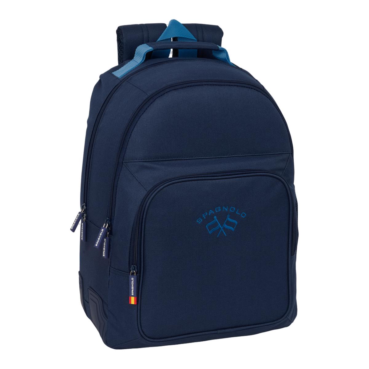 Imagem 0 de Mochila Dupla com Reforços Adaptáveis a Trolley Spagnolo - Azul Marinho