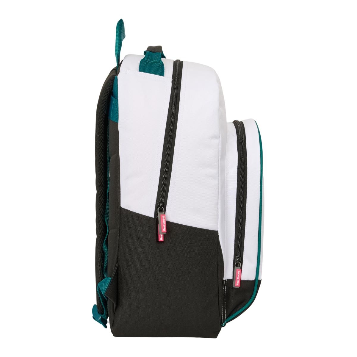 Mochila Adaptável a Trolley Real Madrid Branco e Verde Branco / Verde-3