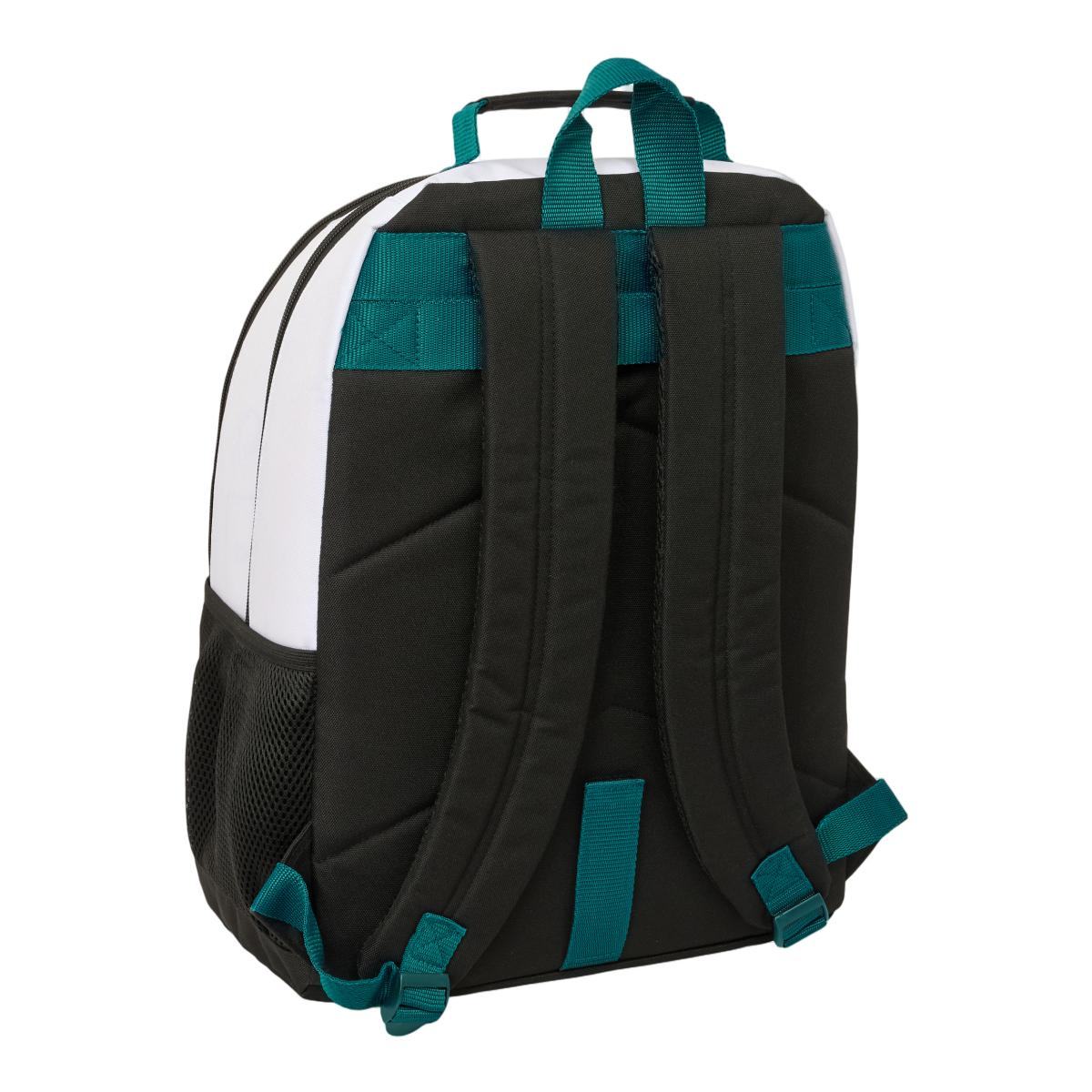 Mochila Dupla Adaptável a Trolley Real Madrid - Branco e Verde Branco / Verde-2