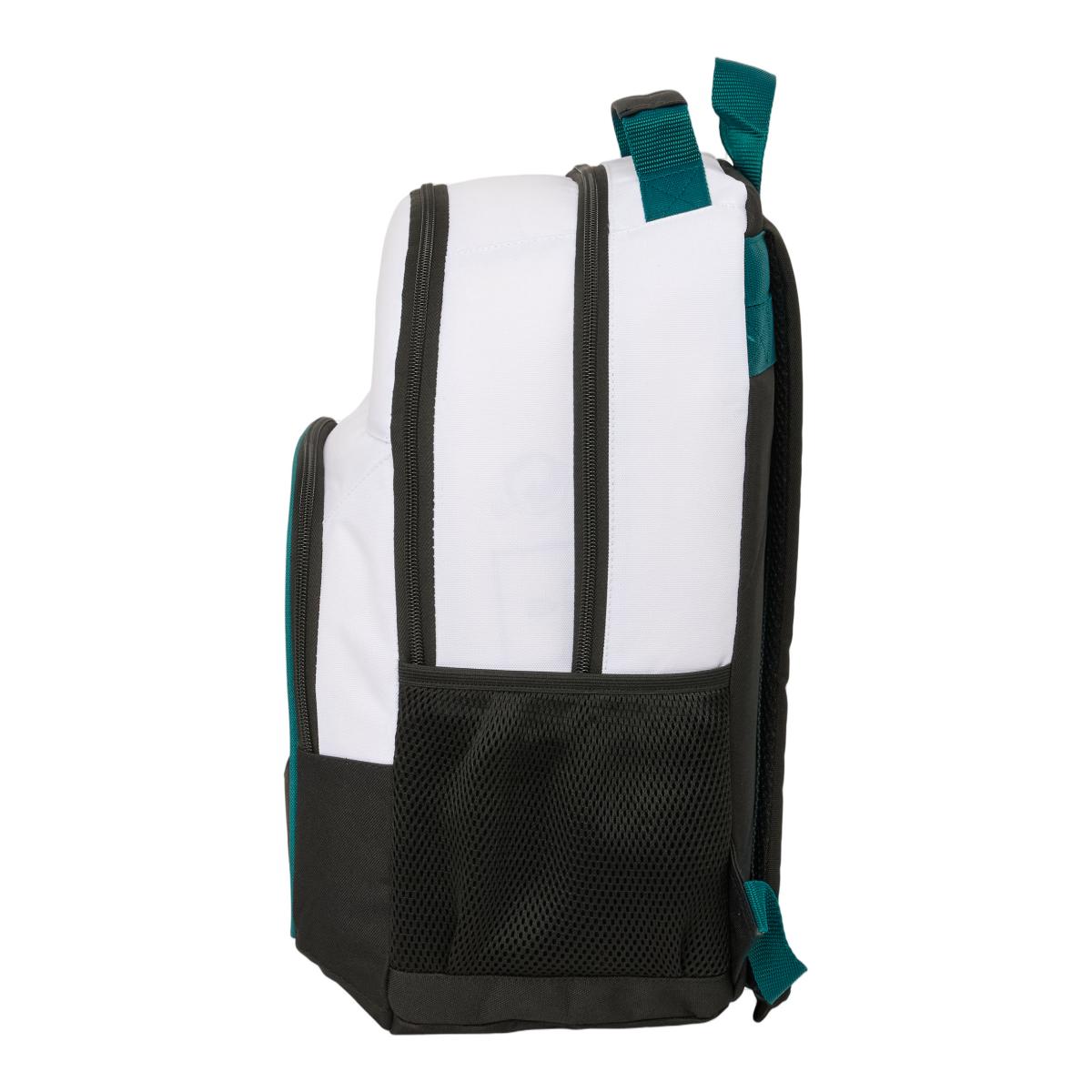 Mochila Dupla Adaptável a Trolley Real Madrid - Branco e Verde Branco / Verde-3