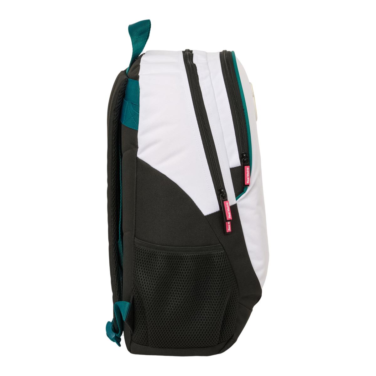 Mochila Adaptável a Trolley Real Madrid - Branco e Verde Branco / Verde-3