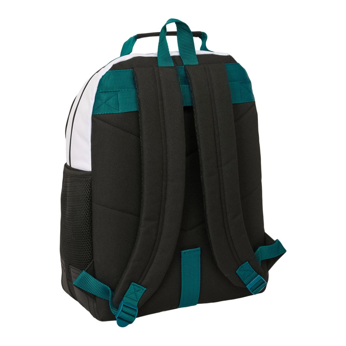 Mochila Dupla com cantoneras adaptable a carro Real Madrid blanco y verde Branco / Verde-2