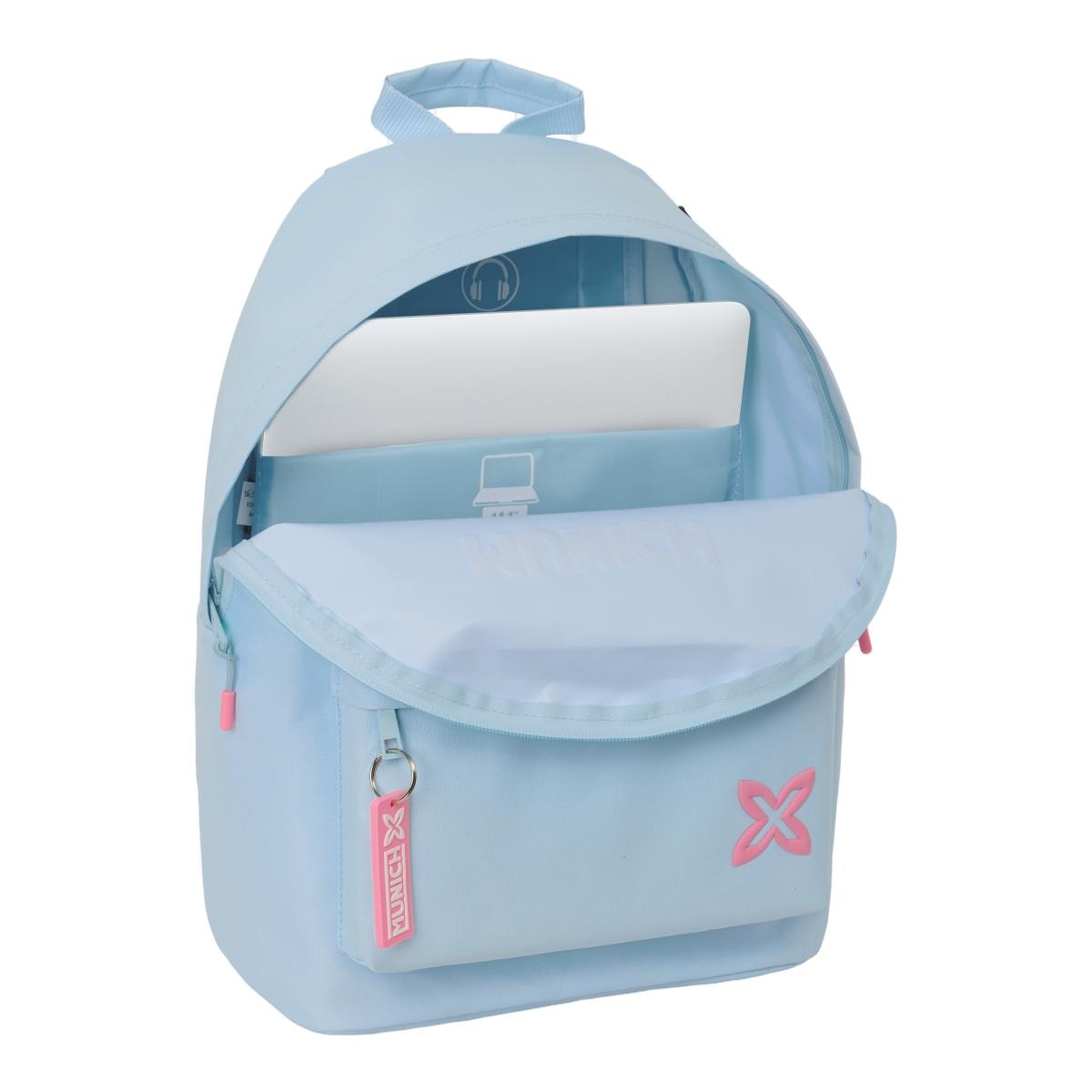 Mochila para portatil 14,1" Munich azul celeste Azul celeste-3