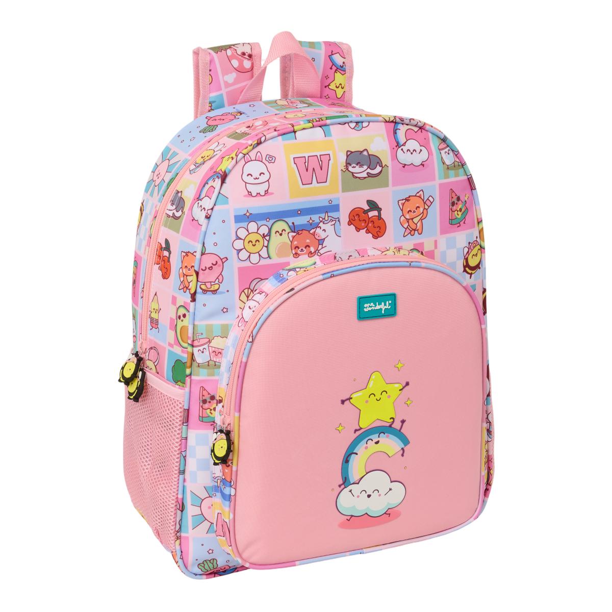Imagem 0 de Mochila Adaptável a Carro Mr. Wonderful - Rosa y Multicolor