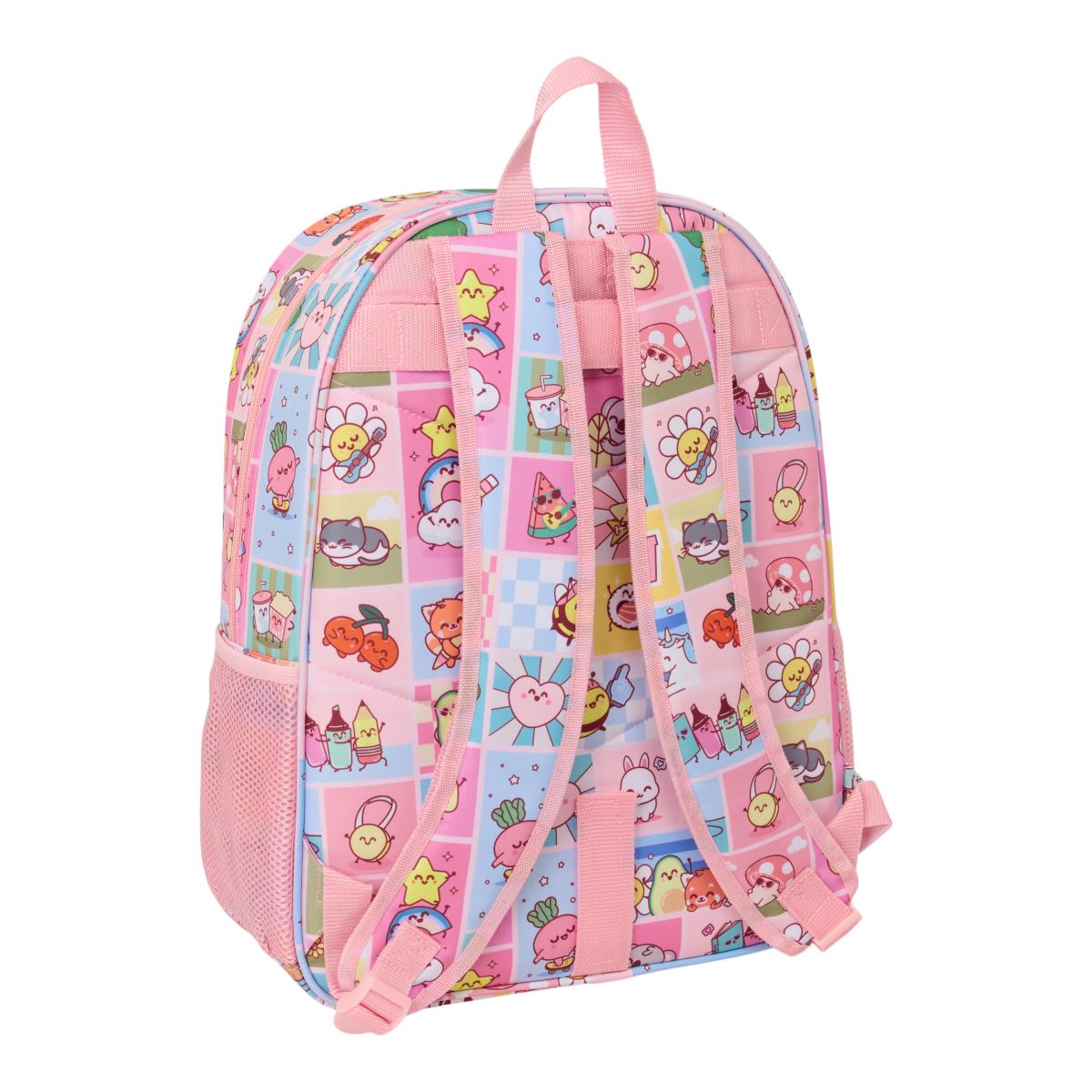 Mochila Adaptável a Carro Mr. Wonderful - Rosa y Multicolor Rosa / Multicolor-2