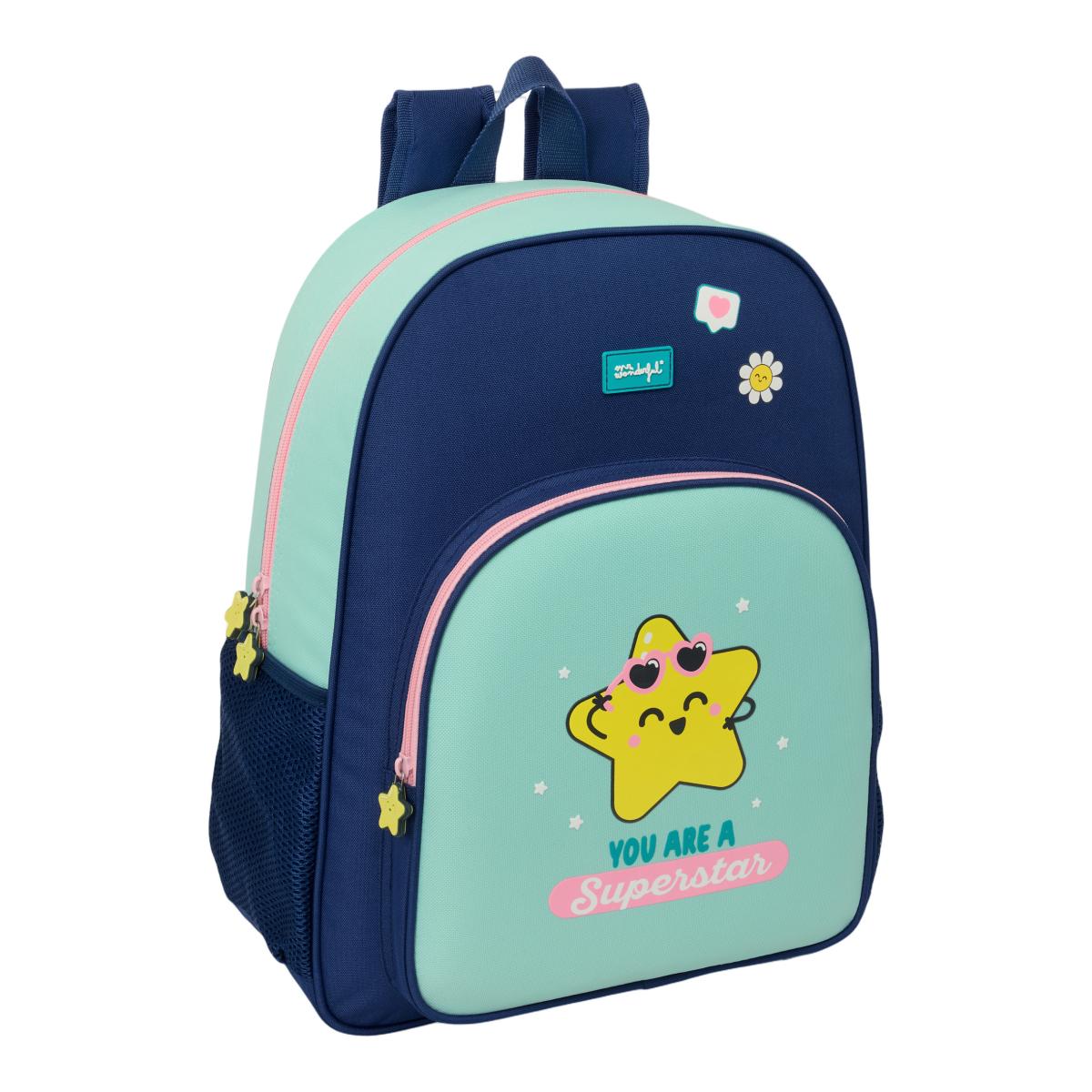 Imagem 0 de Mochila Adaptável a Trolley - Azul Marinho e Verde