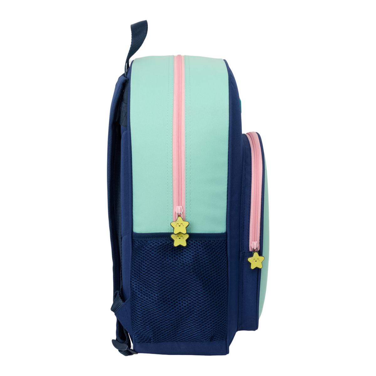 Mochila Adaptável a Trolley - Azul Marinho e Verde Azul-marinho / Verde-3