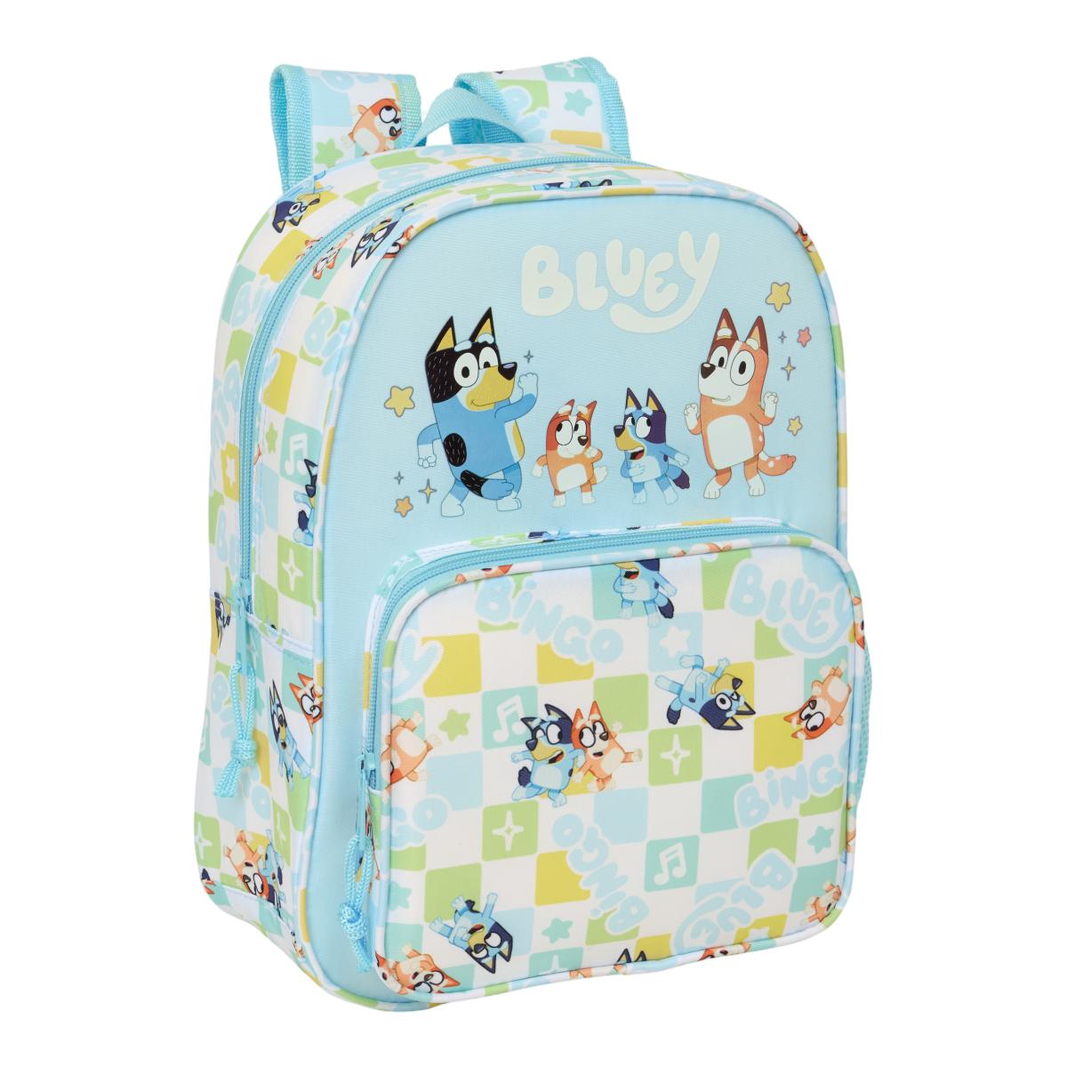 Imagem 0 de Mochila Infantil Adaptable a Trolley Bluey Safta - Azul Claro e Branca