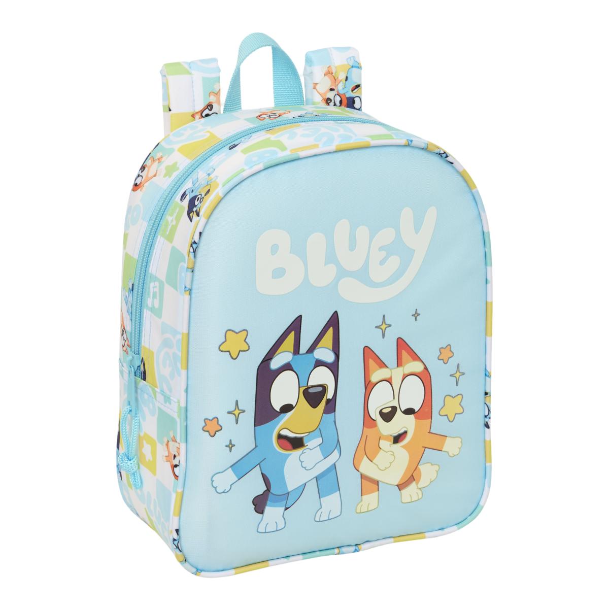 Imagem 0 de Mochila para Creche Adaptável a Trolley Bluey Safta - Azul Claro e Branca