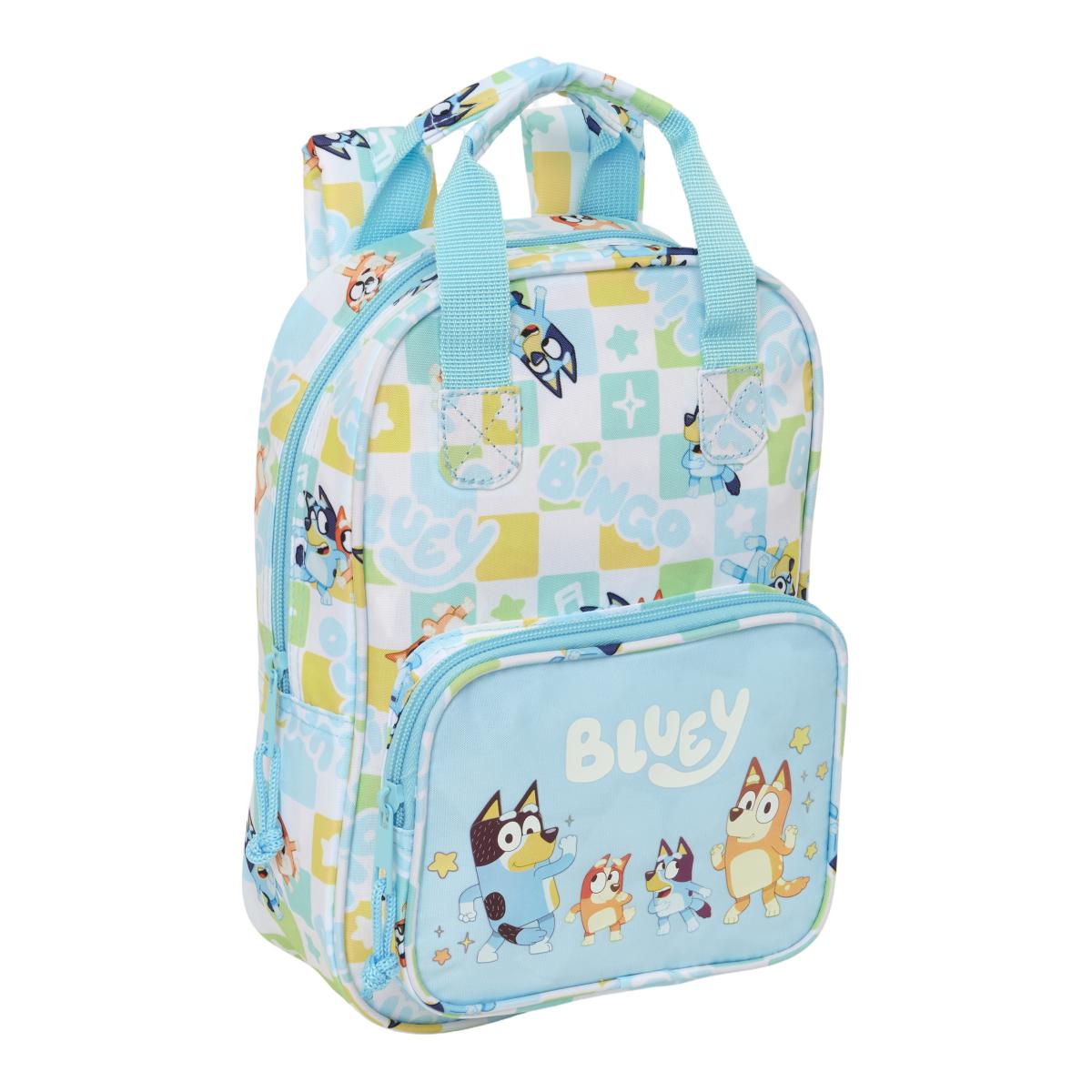 Imagem 0 de Mochila Infantil com Alças Bluey Safta - Azul Claro e Branca