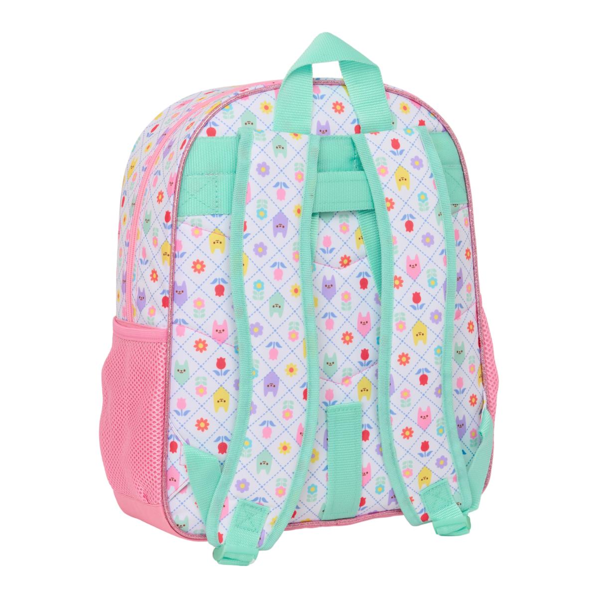 Mochila Junior Adaptável a Trolley Gabby's Dollhouse Safta - Rosa e Branca Rosa / Branco-2