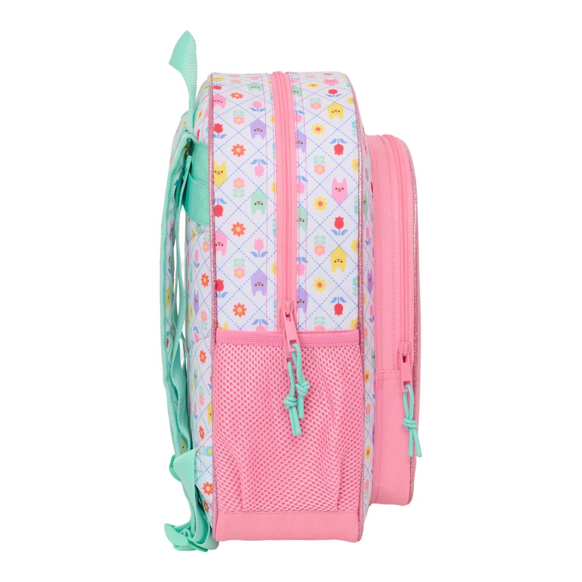 Mochila Junior Adaptável a Trolley Gabby's Dollhouse Safta - Rosa e Branca Rosa / Branco-3