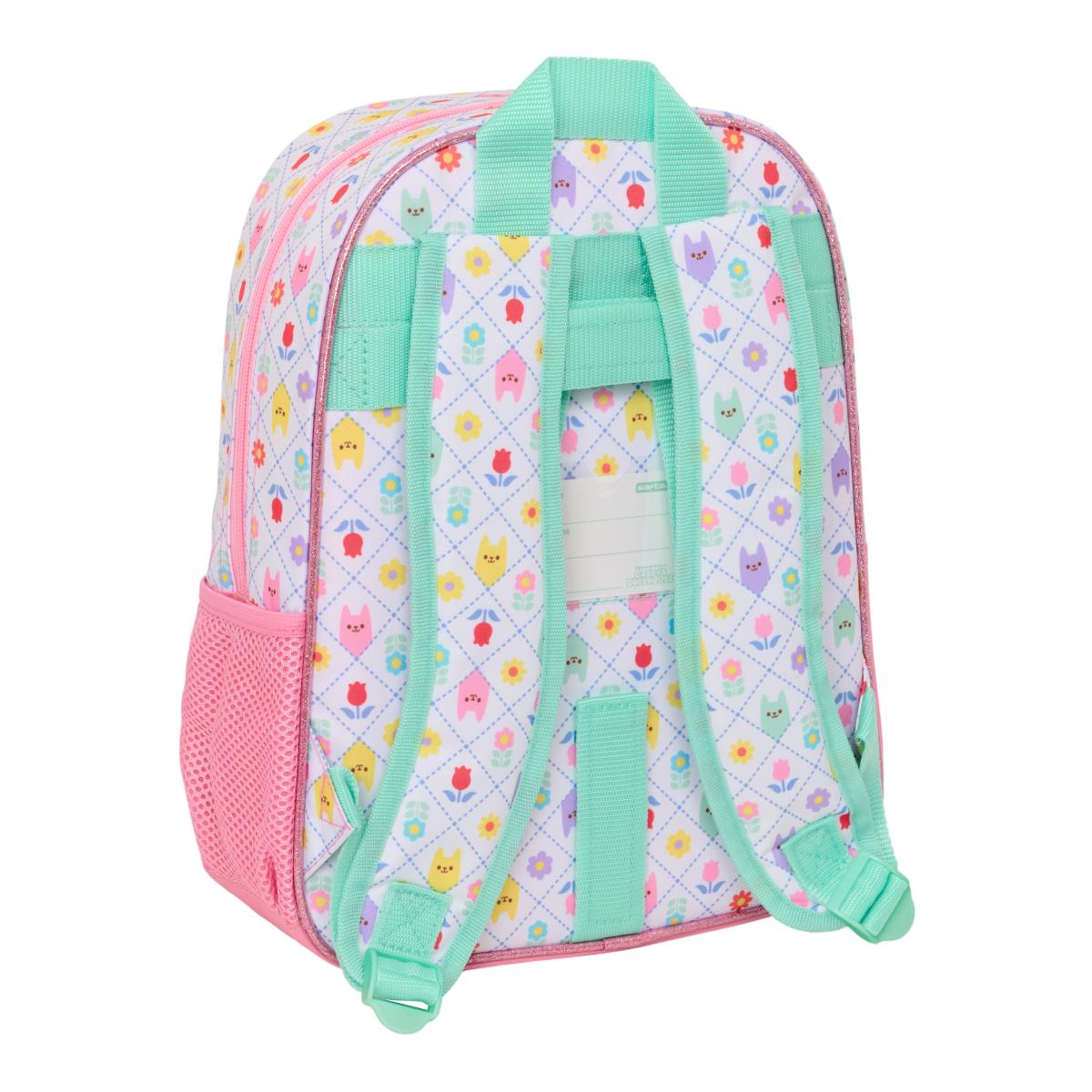 Mochila Infantil Adaptável a Trolley Gabby's Dollhouse Safta - Rosa e Branco Rosa / Branco-2