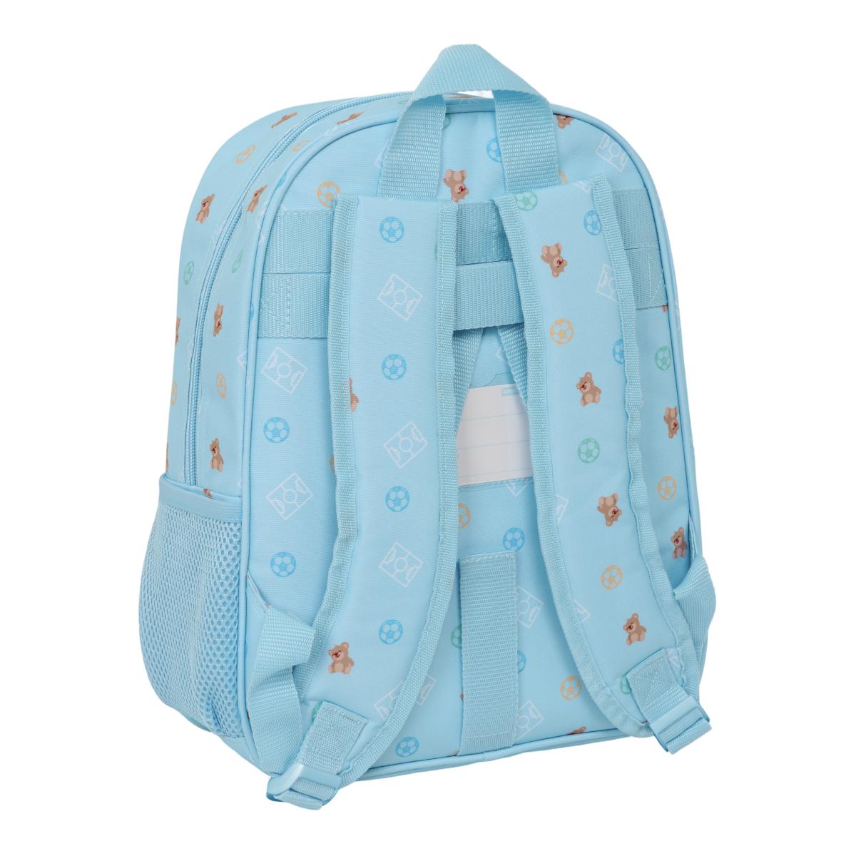 Mochila Infantil Adaptável a Trolley Real Madrid - Azul Azul-2