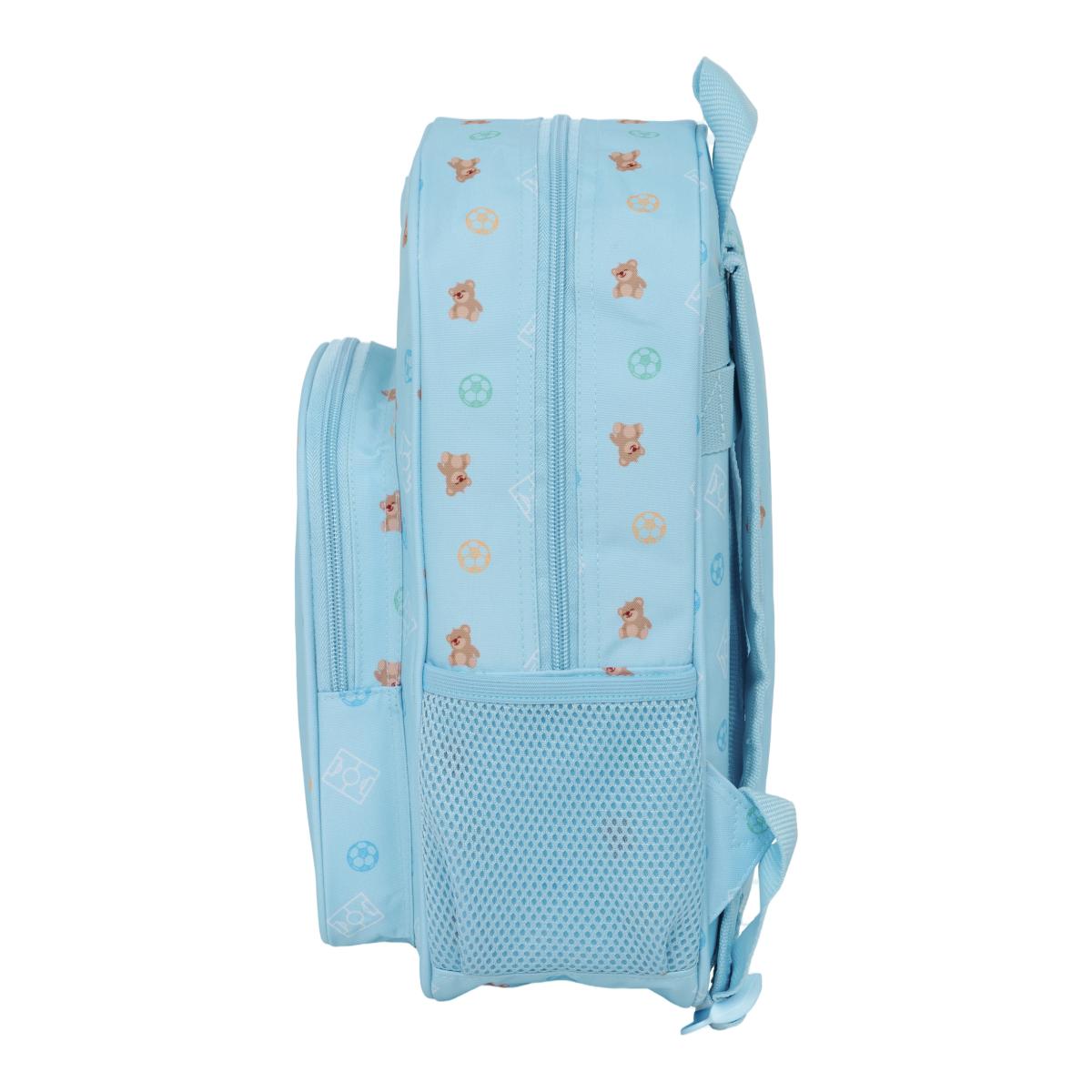 Mochila Infantil Adaptável a Trolley Real Madrid - Azul Azul-3