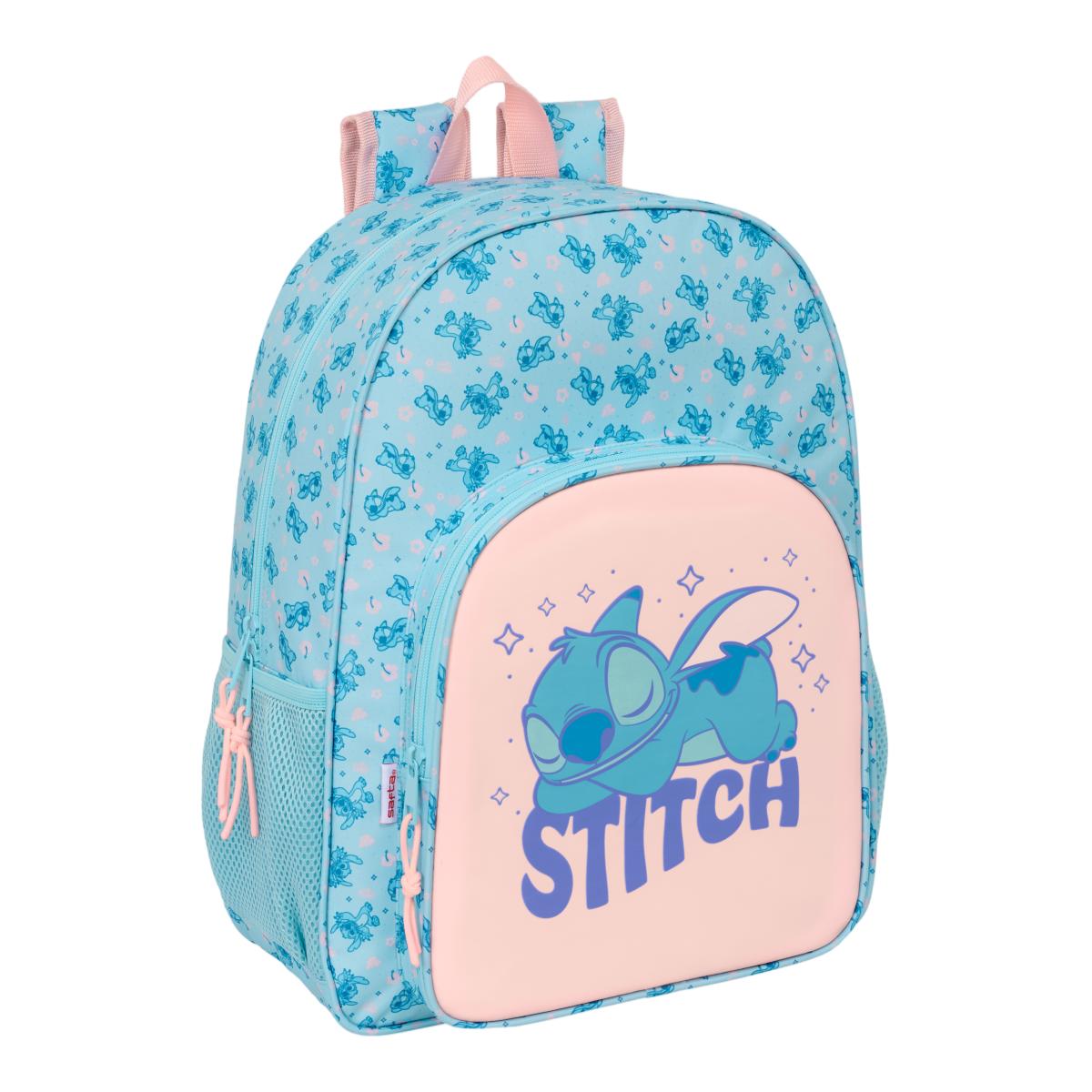 Imagem 0 de Mochila Adaptável a Trolley Stitch Safta - Azul Claro e Rosa Claro