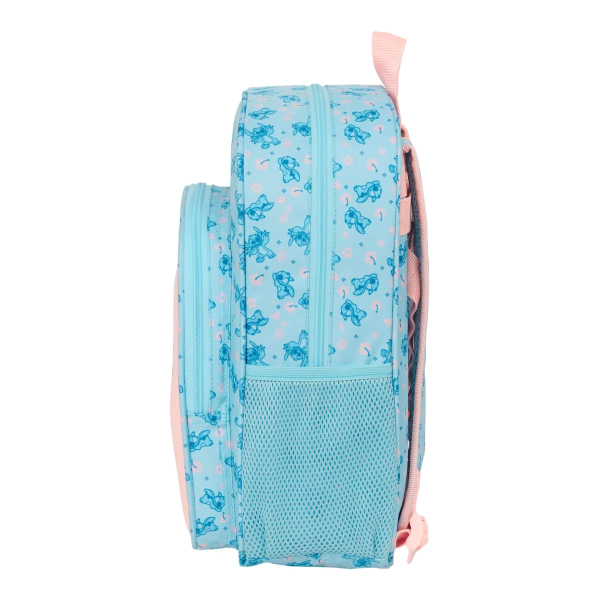 Mochila Infantil com Bolsos Adaptável a Trolley Stitch Safta - Azul Claro e Rosa claro Azul-claro-3