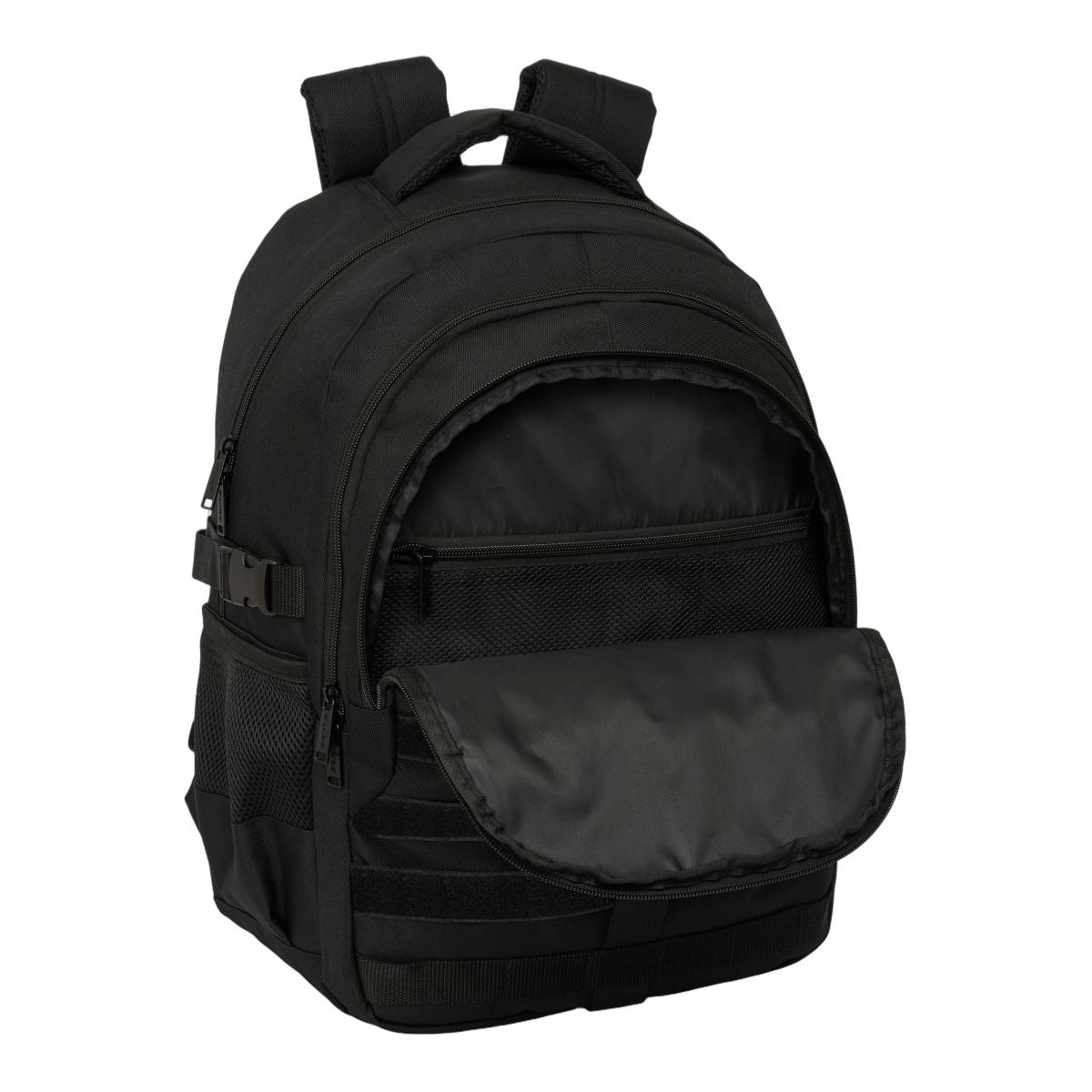 Mochila cross Dupla Safta - Preto Preto-4