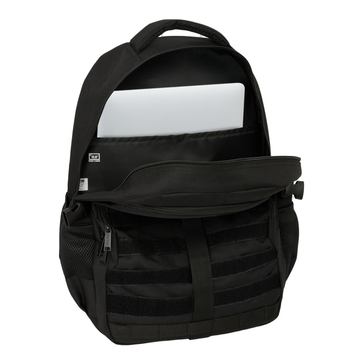 Mochila cross Dupla Safta - Preto Preto-5