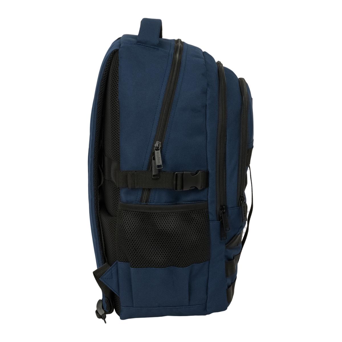 Mochila Cross Dupla Safta - Marinho Azul-marinho-3