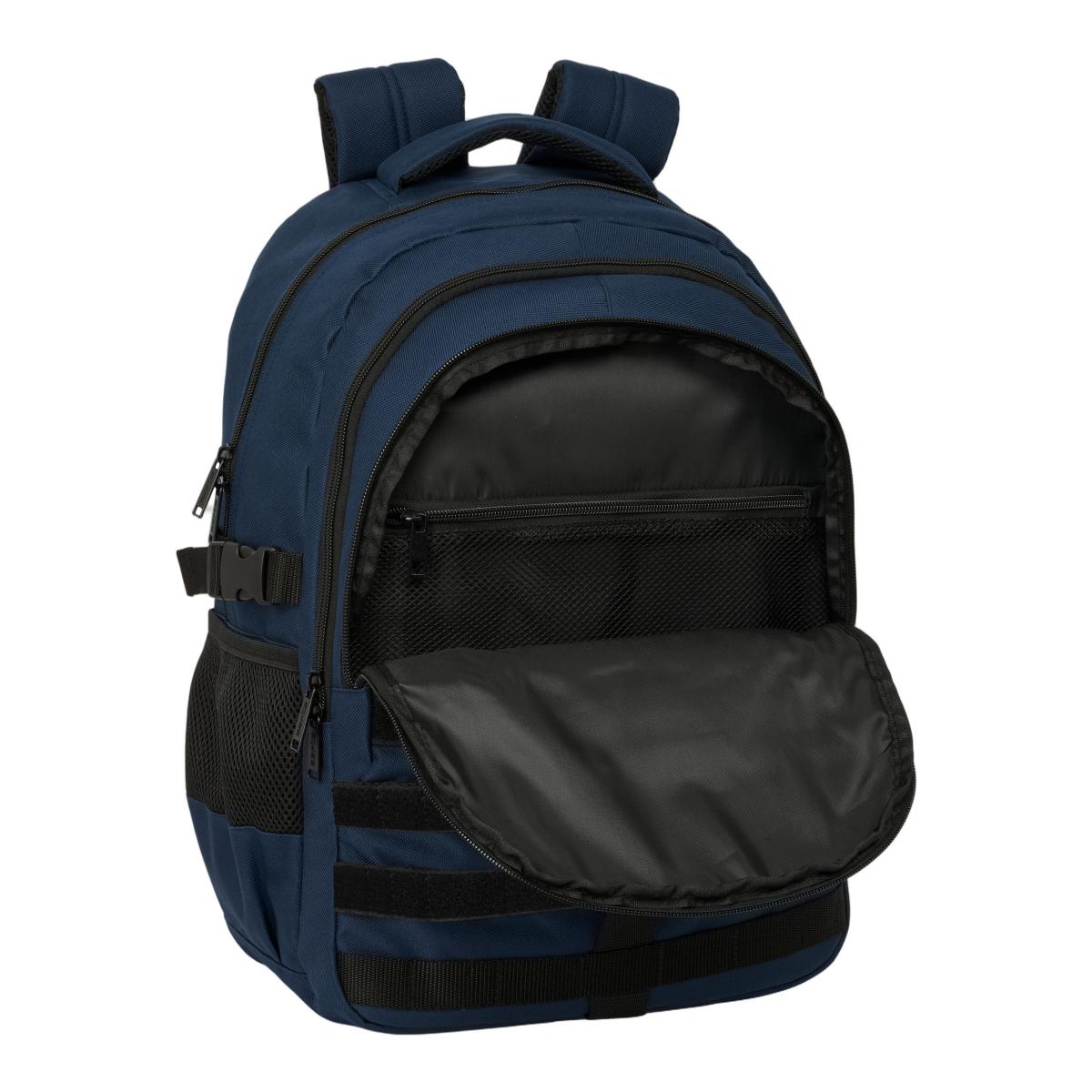 Mochila Cross Dupla Safta - Marinho Azul-marinho-4