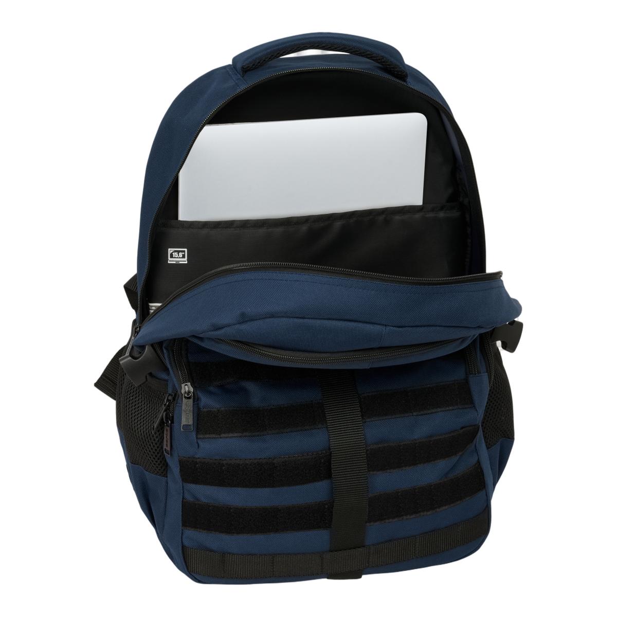 Mochila Cross Dupla Safta - Marinho Azul-marinho-5