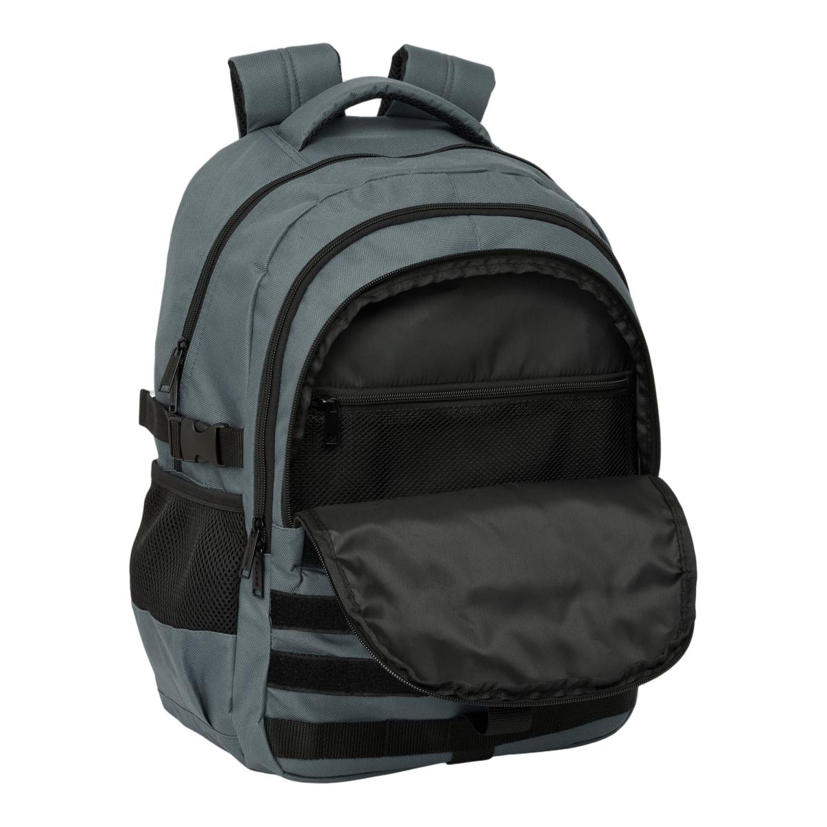 Mochila Cross Dupla Safta - Carbon Cinzento-4