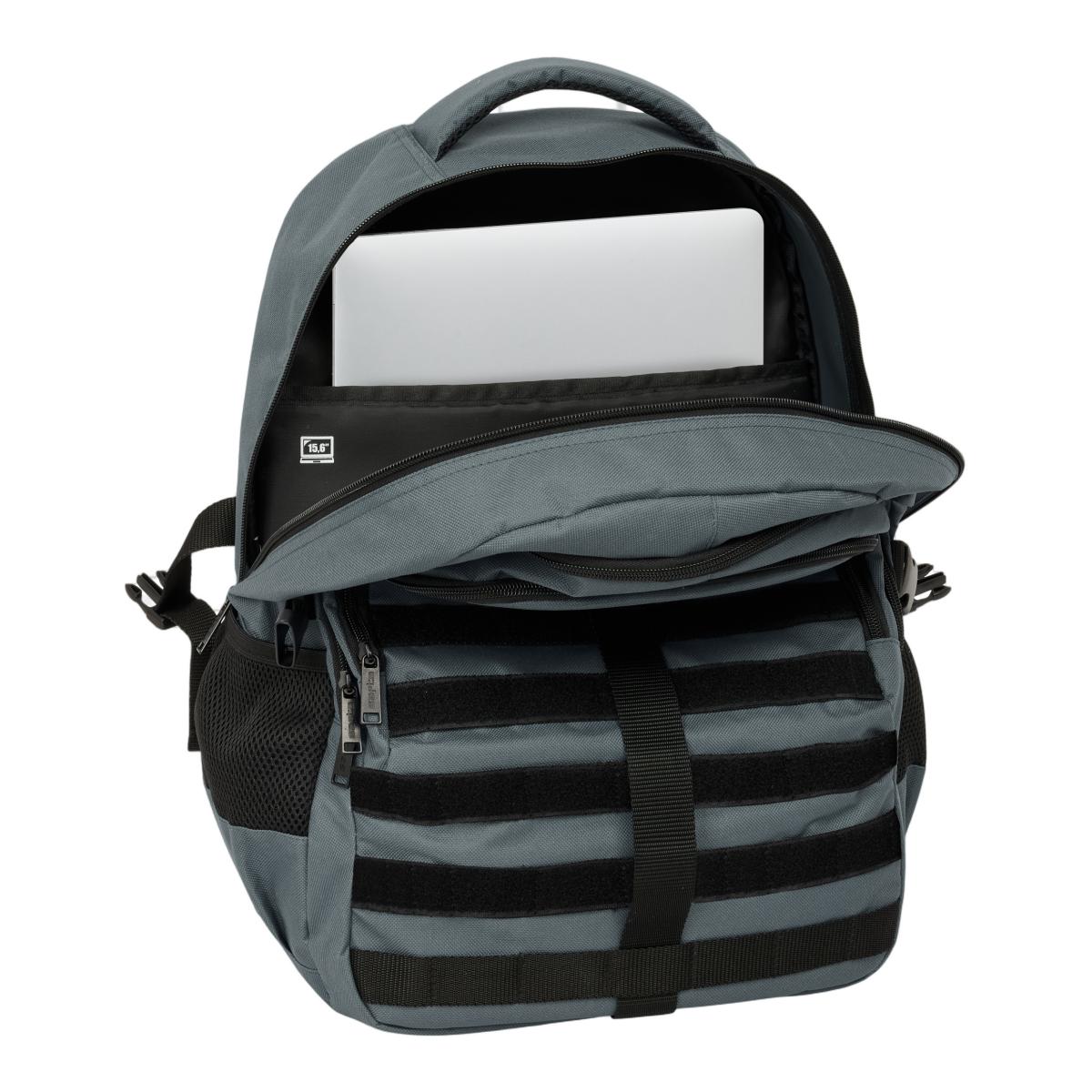 Mochila Cross Dupla Safta - Carbon Cinzento-5
