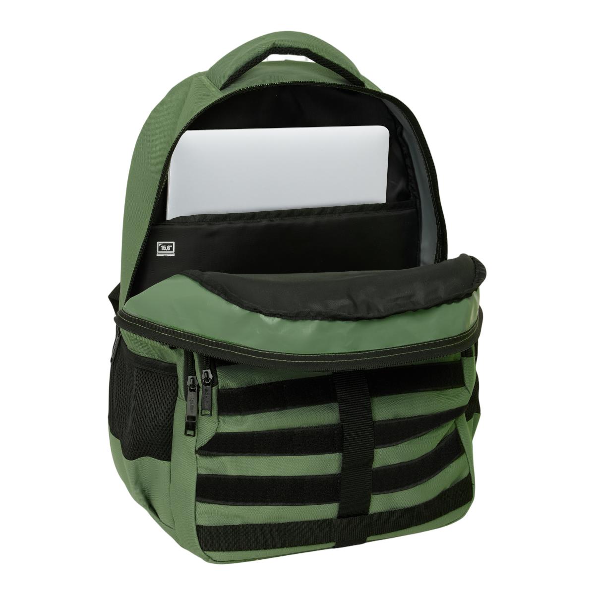 Mochila Cross Dupla Safta - Verde Camo Verde-5