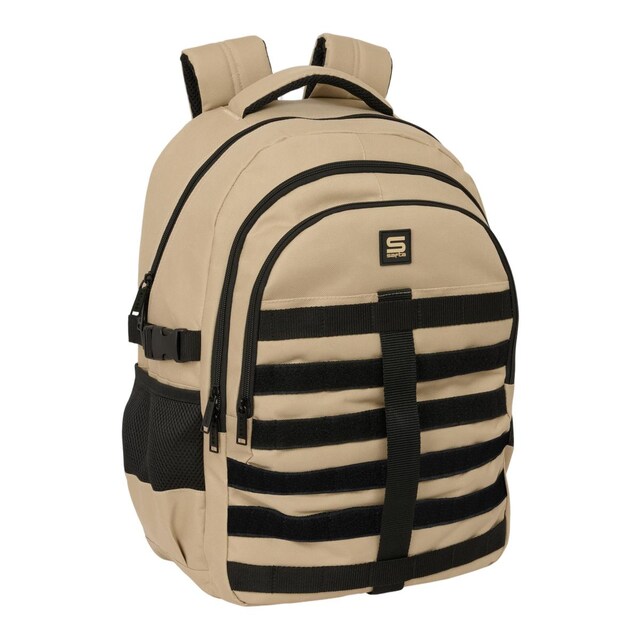 Mochila cross doble Safta moka