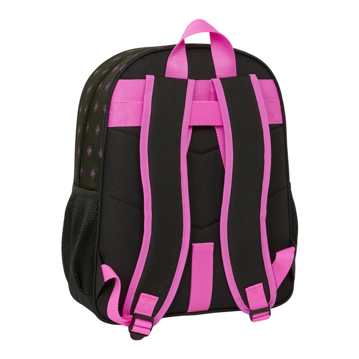 Mochila Junior Adaptável a Trolley K-Pop Demon Hunters - Preto e Rosa Preto / Rosa-2