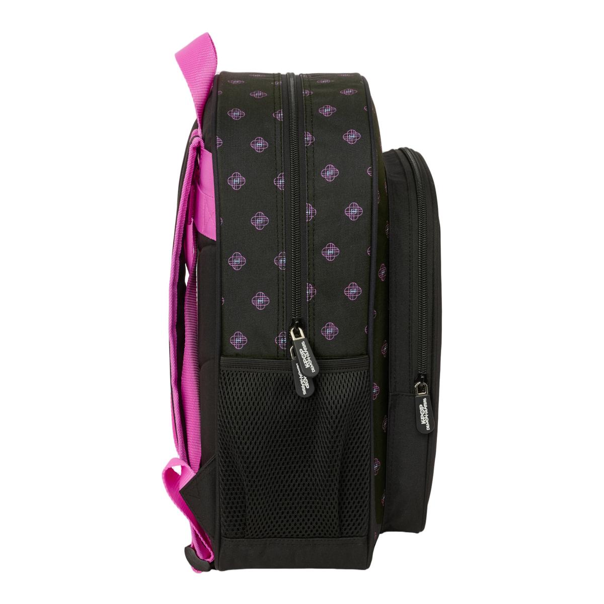 Mochila Junior Adaptável a Trolley K-Pop Demon Hunters - Preto e Rosa Preto / Rosa-3