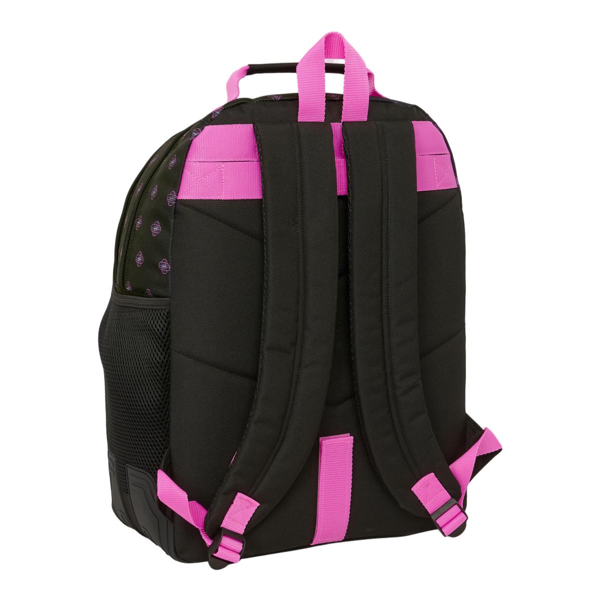 Mochila Dupla com Estrutura Adaptável a Trolley K-Pop Demon Hunters - Preto e Rosa Preto / Rosa-2