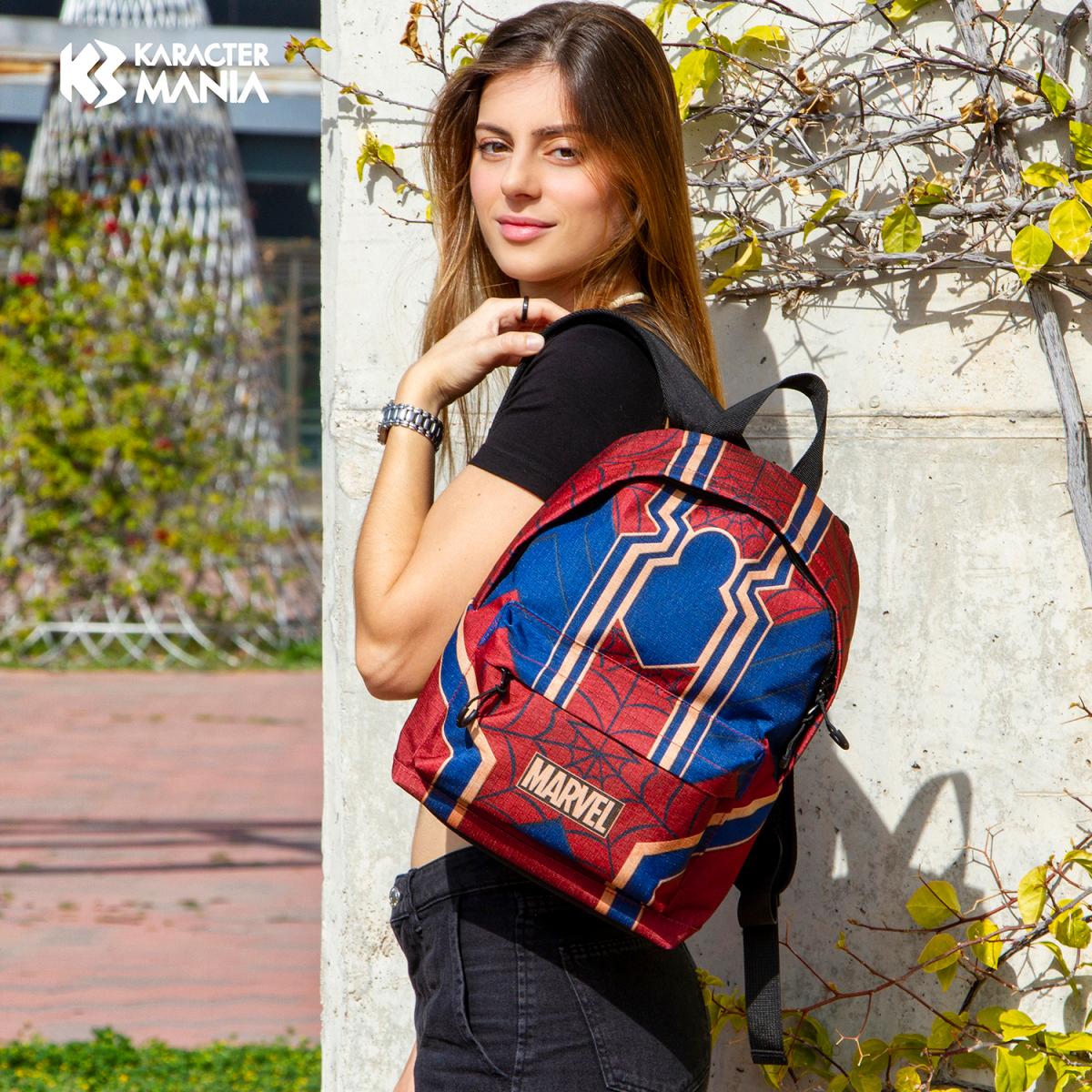 Mochila Pequena Hs Fan Spiderman Drop Marvel Karactermania - Vermelho Vermelho-6