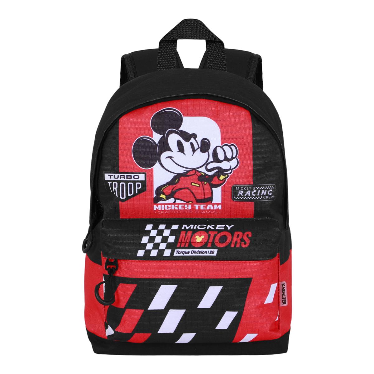 Mochila Pequena Hs Fan Mickey Mouse Racing Disney Karactermania - Vermelho/Preto Vermelho-2