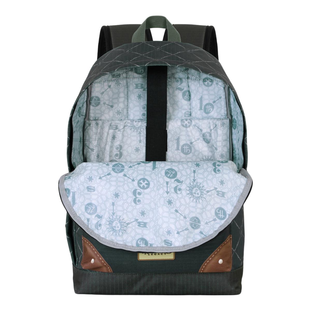 Mochila Hs Fan 2.2 Harry Potter Legacy Slytherin Warner Karactermania - Verde Verde-4