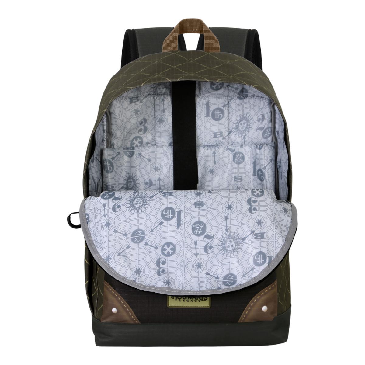 Mochila Hs Fan 2.2 Harry Potter Legacy Hufflepuff Warner Karactermania - Castanho Castanho-4