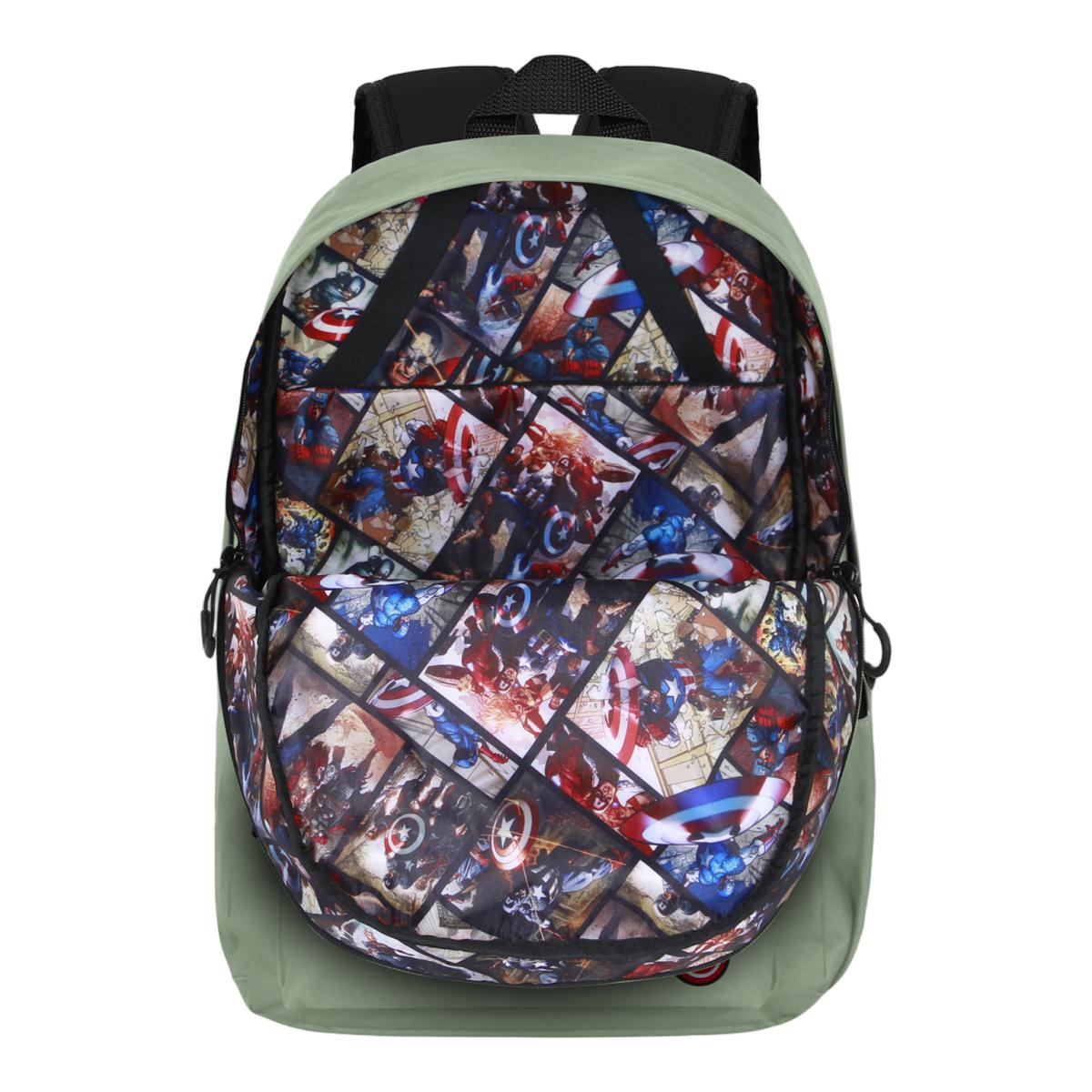 Mochila Block Capitán América Morandi Marvel Karactermania - Cinzento Cinzento-4