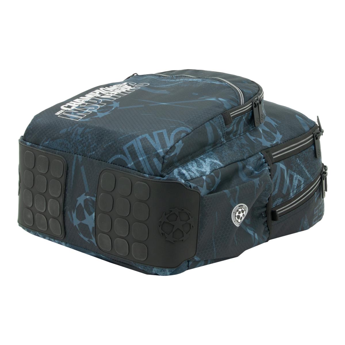 Mochila ST doble cuerpo con bases reforzadas Silver Champions League negro y azul Negro-5