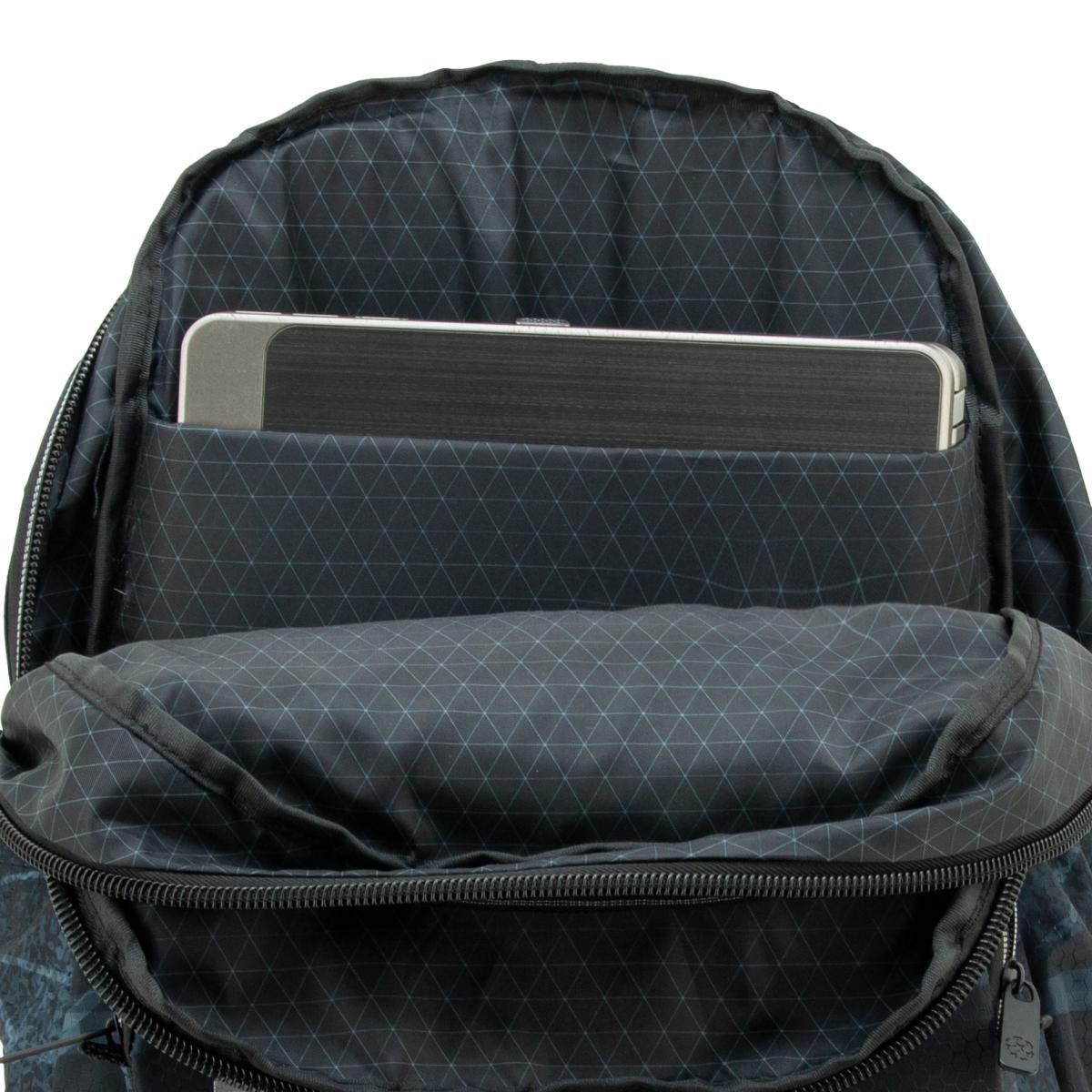 Mochila ST doble cuerpo con bases reforzadas Silver Champions League negro y azul Negro-7