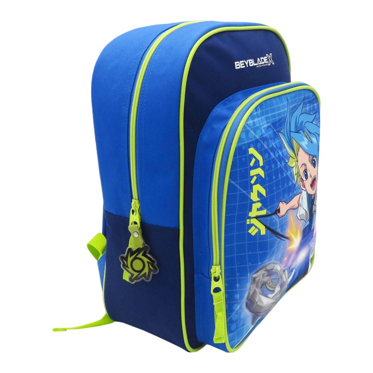 Mochila escolar adaptable a trolley 35cm Beyblade CyP Brands azul multicolor Azul / Multicolor-2