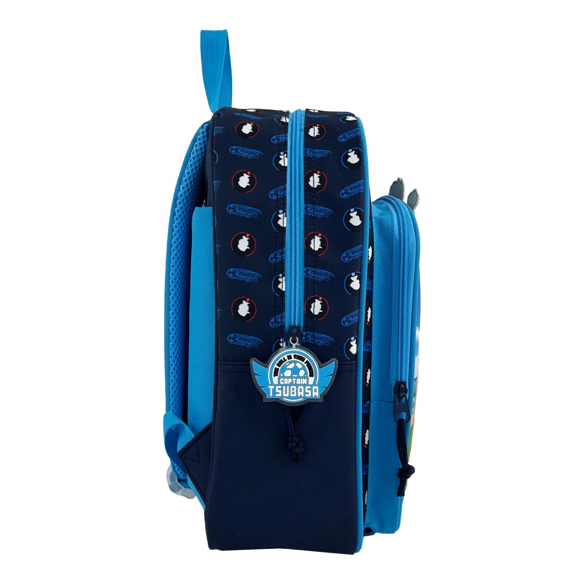 Mochila Escolar 38 cm Capitan Tsubasa CyP Brands Azul Multicolor Azul / Multicolor-3