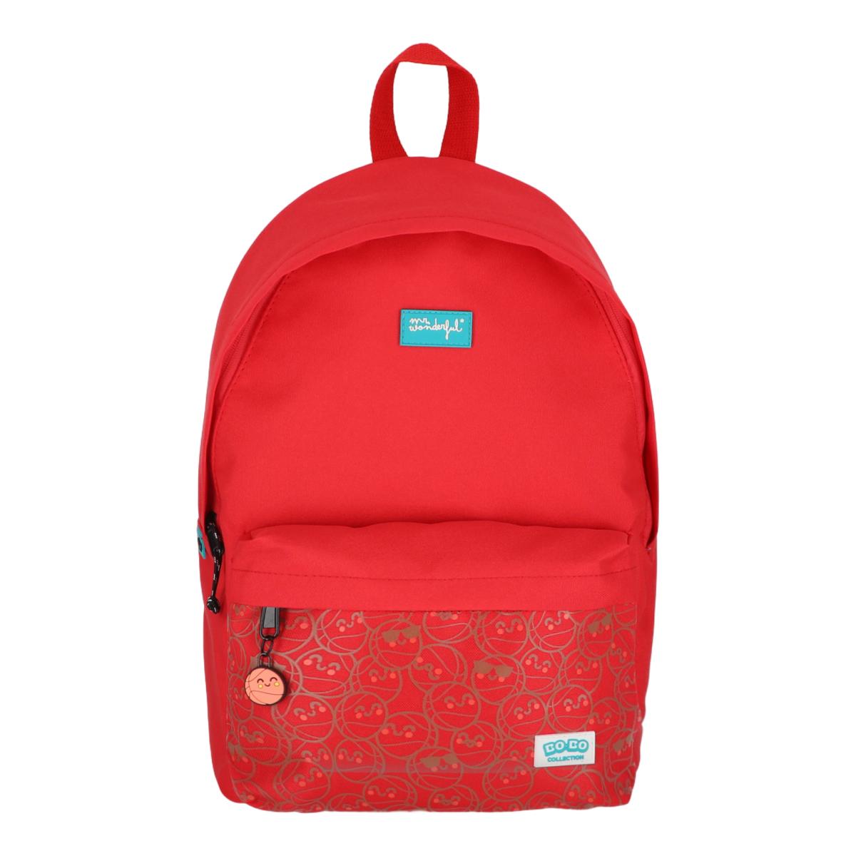 Mochila Mr Wonderful: Bo-Bo Baloncesto Rojo-6