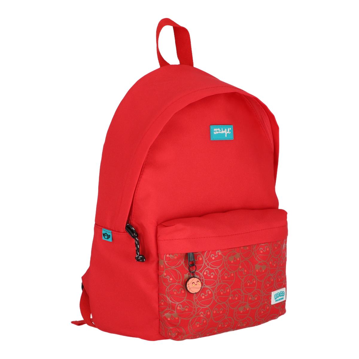 Mochila Mr Wonderful: Bo-Bo Baloncesto Rojo-7