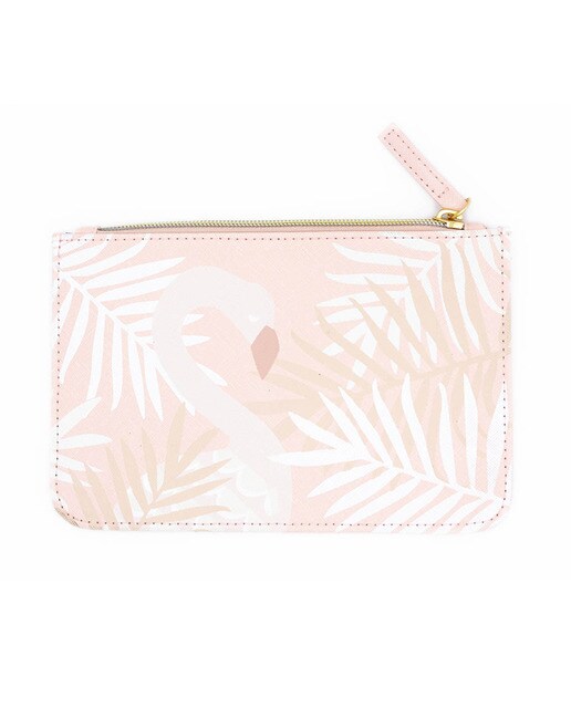 Nécessaire Flamingo branco e rosa Branco-1