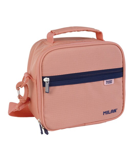 Bolsa Isotérmica Porta Alimentos con 3 Recipientes (3,5L) Serie 1918 MILAN Rosa Rosa-1